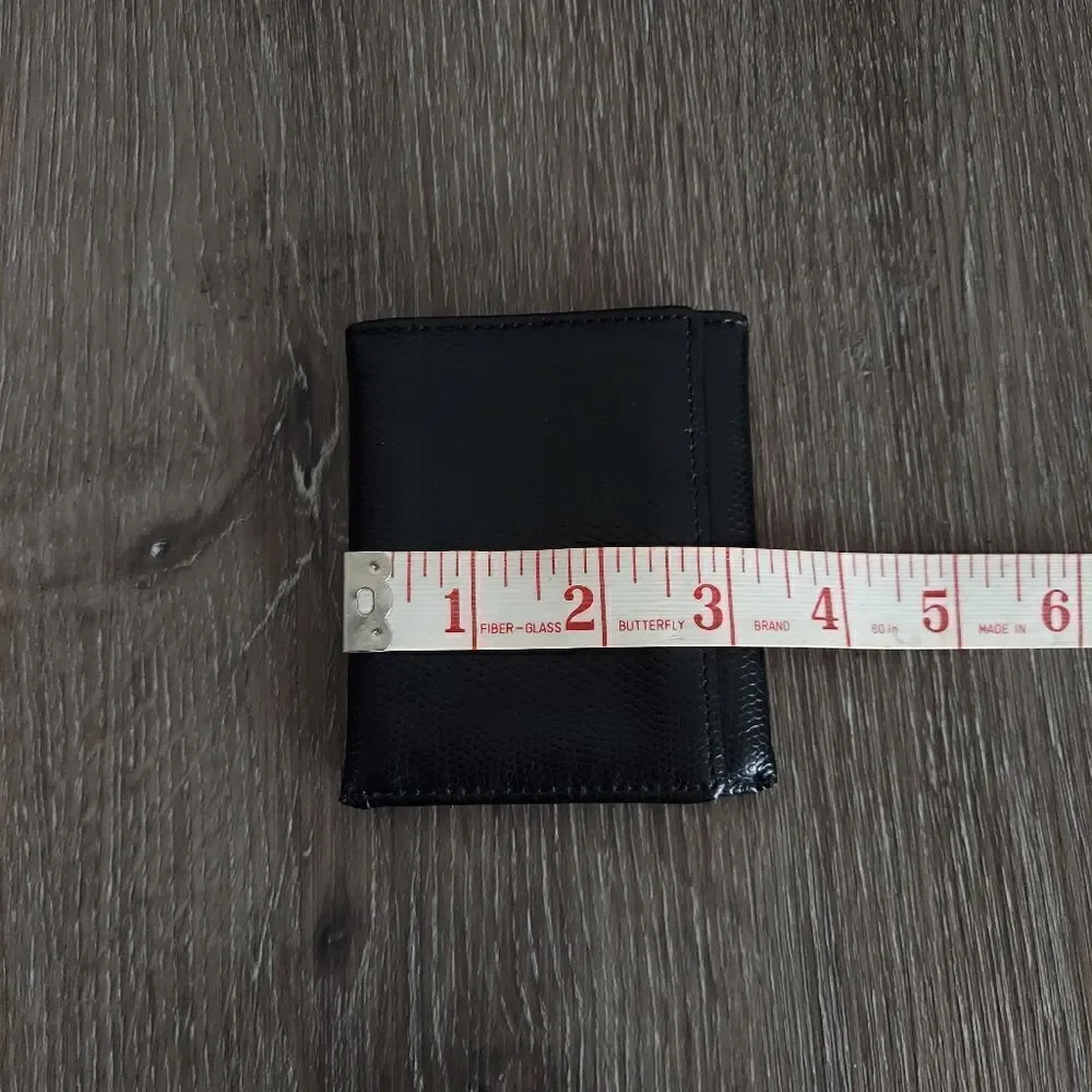 N/A black leather